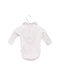A White Long Sleeve Bodysuits from Bout'Chou in size 0-3M for girl. (Back View)