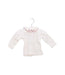 A White Long Sleeve Tops from Bonpoint in size 0-3M for girl. (Front View)