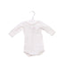 A White Long Sleeve Bodysuits from Petit Bateau in size 0-3M for girl. (Front View)