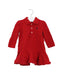 A Red Long Sleeve Dresses from Ralph Lauren in size 3-6M for girl. (Front View)