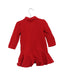 A Red Long Sleeve Dresses from Ralph Lauren in size 3-6M for girl. (Back View)