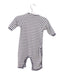 A Navy Long Sleeve Jumpsuits from Petit Bateau in size 0-3M for boy. (Back View)