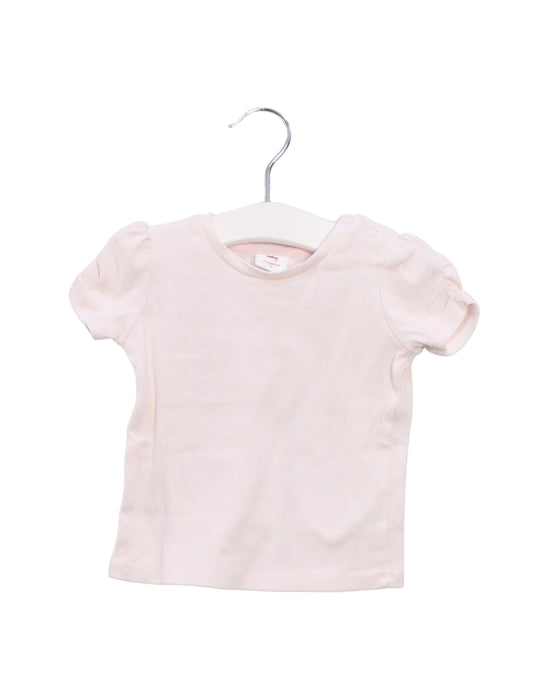 A Pink Short Sleeve T Shirts from Seed in size 6-12M for girl. (Front View)