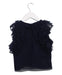 A Navy Sleeveless Tops from Velveteen in size 5T for girl. (Back View)