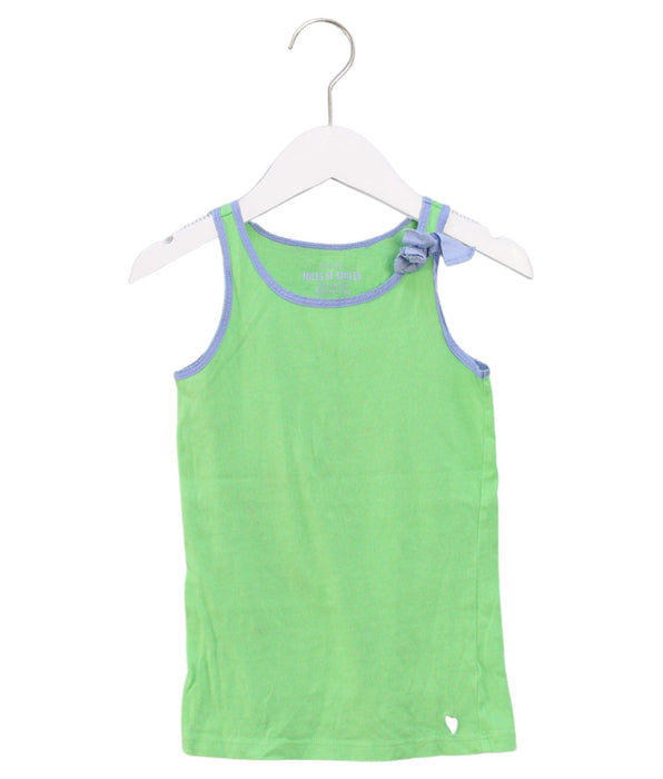 A Green Sleeveless Tops from Crewcuts in size 4T for girl. (Front View)