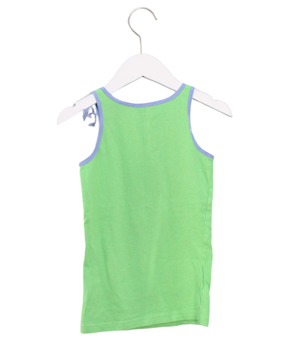 A Green Sleeveless Tops from Crewcuts in size 4T for girl. (Back View)
