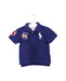 A Blue Short Sleeve Polos from Ralph Lauren in size 6-12M for boy. (Front View)