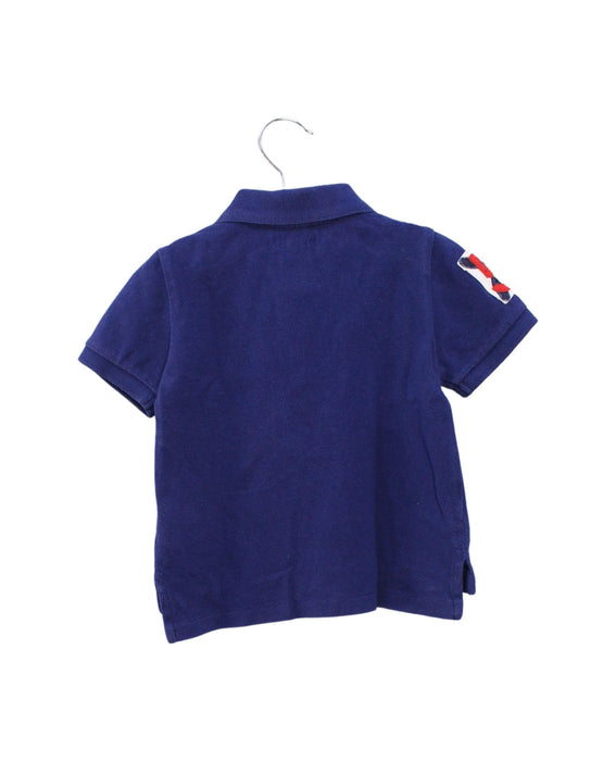 A Blue Short Sleeve Polos from Ralph Lauren in size 6-12M for boy. (Back View)