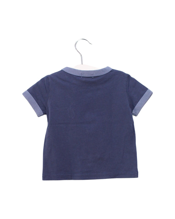 A Blue Short Sleeve T Shirts from Ralph Lauren in size 6-12M for boy. (Back View)