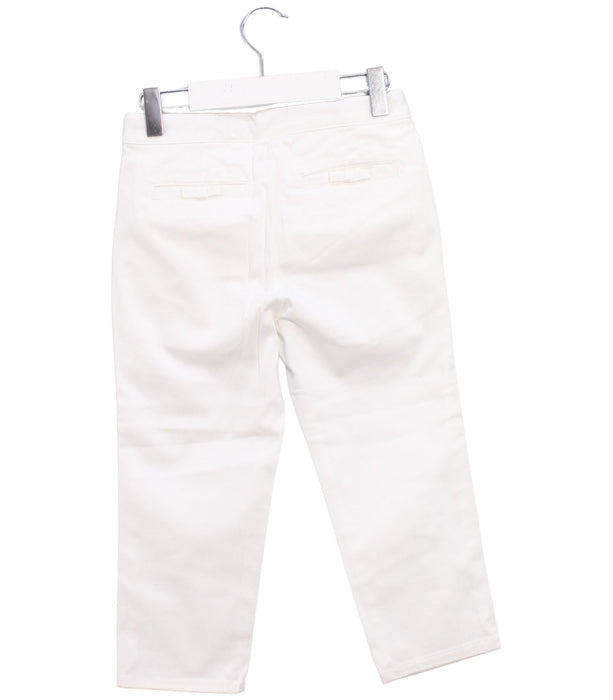 A White Casual Pants from Jacadi in size 6T for girl. (Back View)