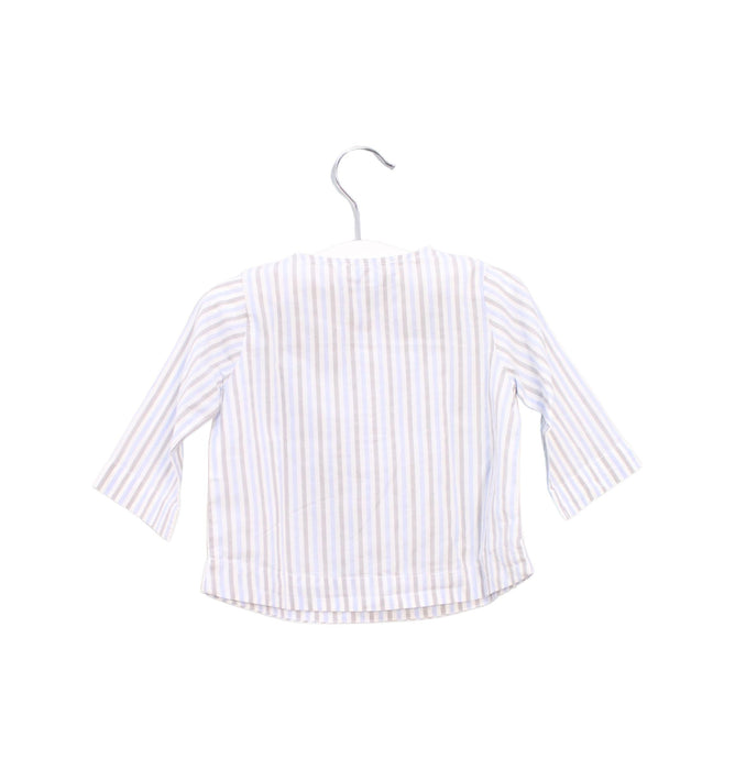 A Blue Long Sleeve Tops from Jacadi in size 3-6M for boy. (Back View)