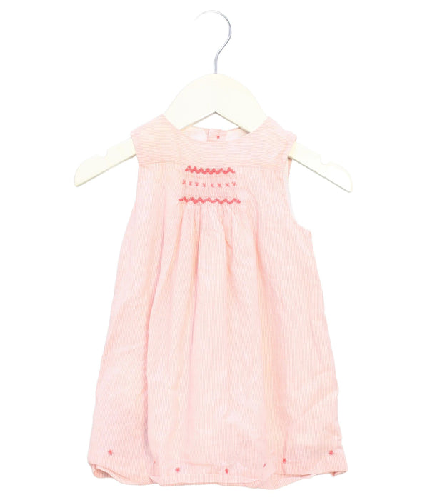 A Peach Dress Sets from Cyrillus in size 3-6M for girl. (Front View)