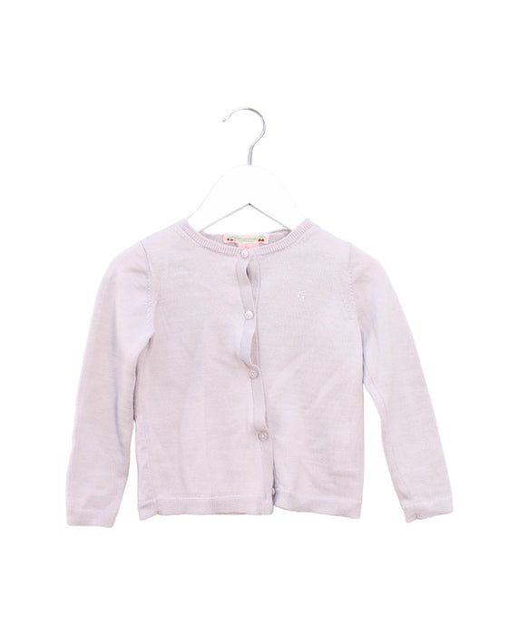 A Purple Cardigans from Bonpoint in size 3T for girl. (Front View)
