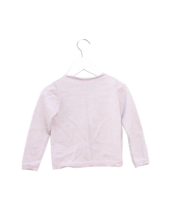 A Purple Cardigans from Bonpoint in size 3T for girl. (Back View)