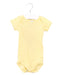 A Yellow Short Sleeve Bodysuits from Petit Bateau in size 3-6M for girl. (Front View)