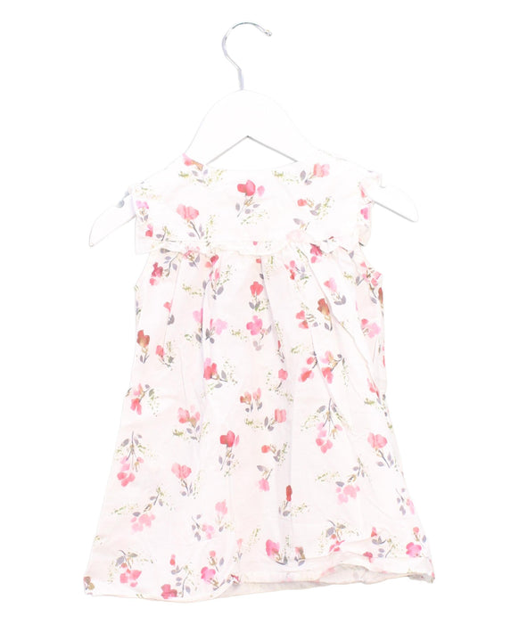 A White Sleeveless Dresses from Cyrillus in size 6-12M for girl. (Back View)