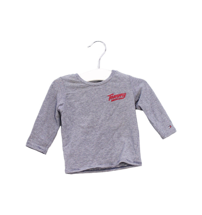 A Navy Long Sleeve Tops from Tommy Hilfiger in size 3-6M for boy. (Front View)