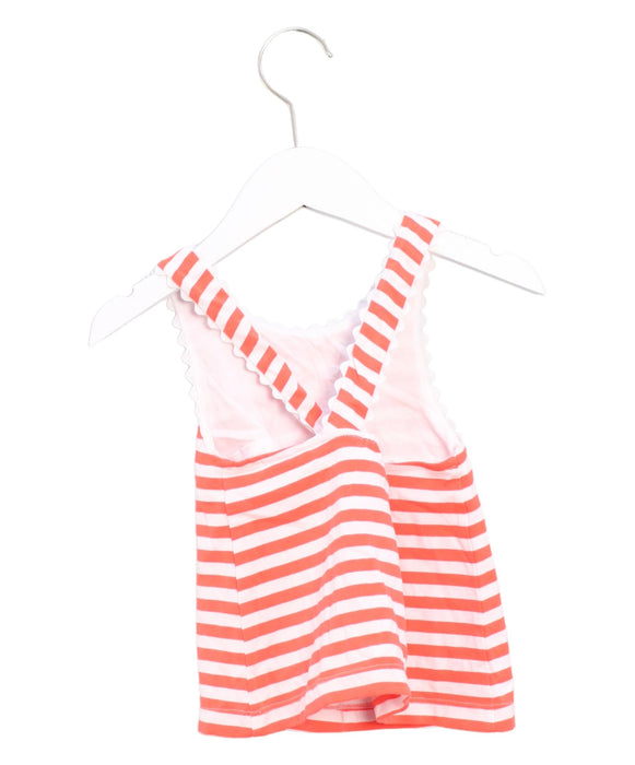 A Orange Sleeveless Tops from Jacadi in size 3T for girl. (Back View)