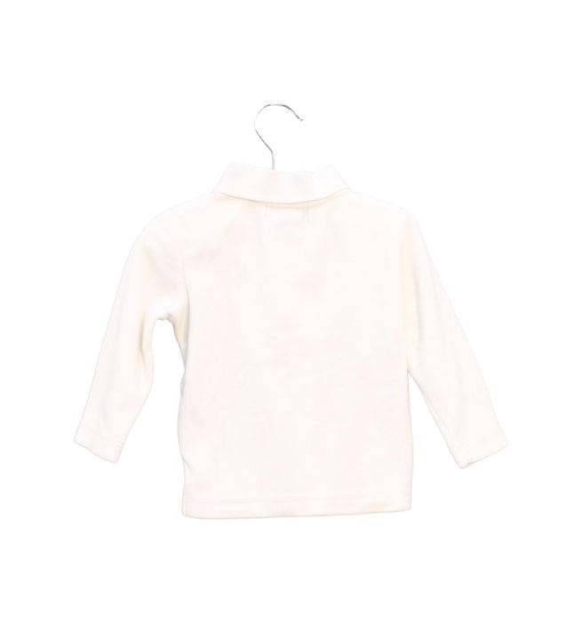 A Ivory Long Sleeve Polos from Ralph Lauren in size 6-12M for neutral. (Back View)
