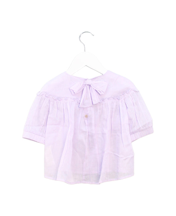 A Purple Long Sleeve Tops from Il Gufo in size 2T for girl. (Back View)