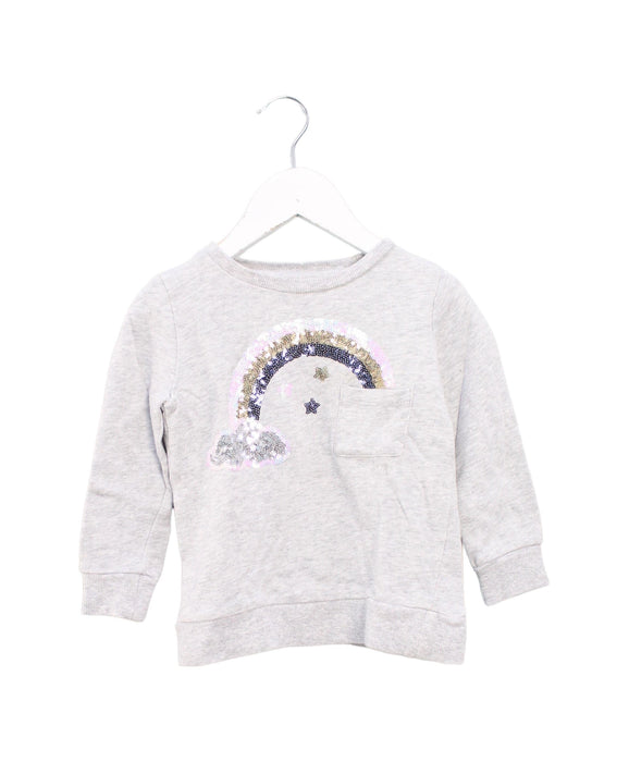 A Grey Crewneck Sweatshirts from Seed in size 3T for girl. (Front View)