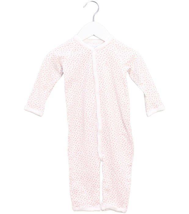 A Pink Long Sleeve Jumpsuits from Ralph Lauren in size 3-6M for girl. (Front View)