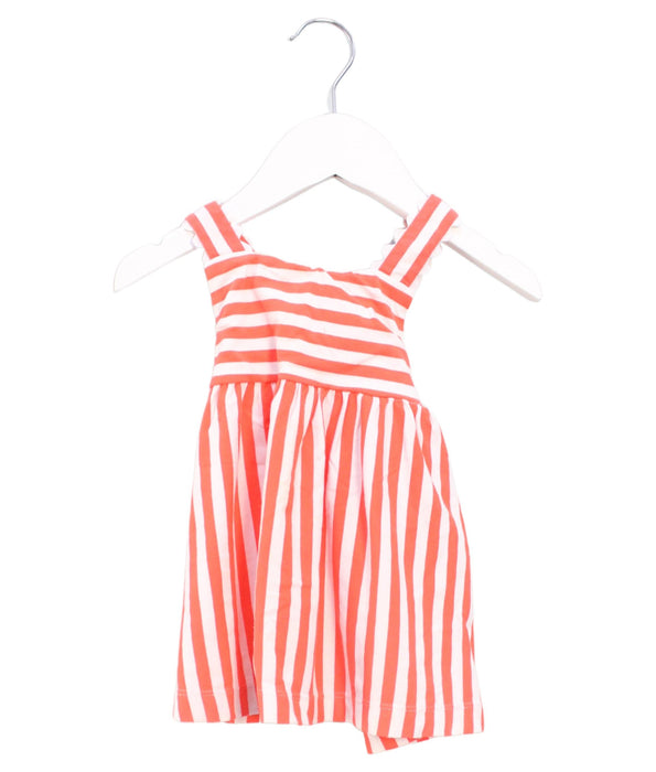 A Orange Sleeveless Dresses from Jacadi in size 3-6M for girl. (Front View)
