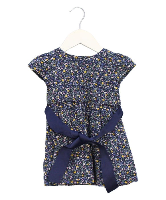 A Navy Short Sleeve Dresses from Ralph Lauren in size 3-6M for girl. (Front View)