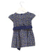 A Navy Short Sleeve Dresses from Ralph Lauren in size 3-6M for girl. (Back View)