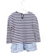 A Navy Long Sleeve Tops from Seed in size 3T for girl. (Back View)