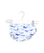 A Blue Swim Diapers from Jojo Maman Bébé in size 3-6M for boy. (Front View)