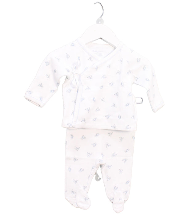 A White Pyjama Sets from Ralph Lauren in size 0-3M for boy. (Front View)