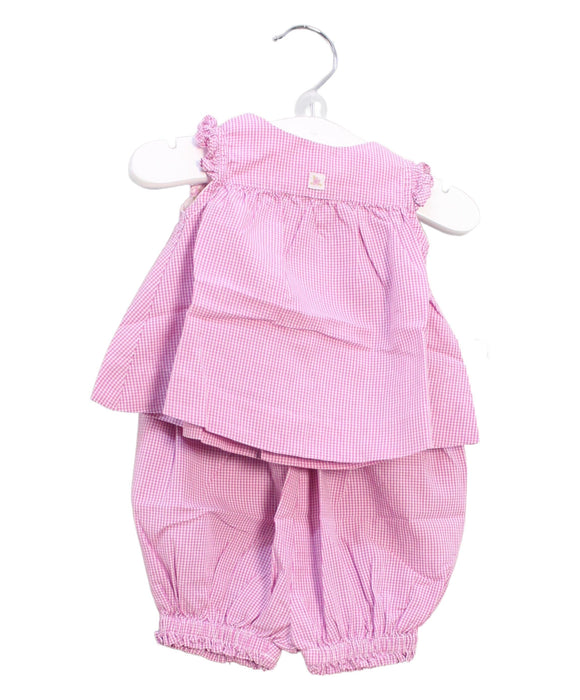 A Pink Shorts Sets from Jacadi in size 0-3M for girl. (Front View)