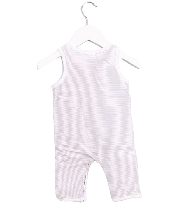 A Purple Sleeveless Jumpsuits from Jacadi in size 0-3M for boy. (Back View)