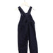 A Navy Long Overalls from Petit Bateau in size 3T for girl. (Back View)