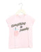 A Pink Short Sleeve T Shirts from Seed in size 4T for girl. (Front View)