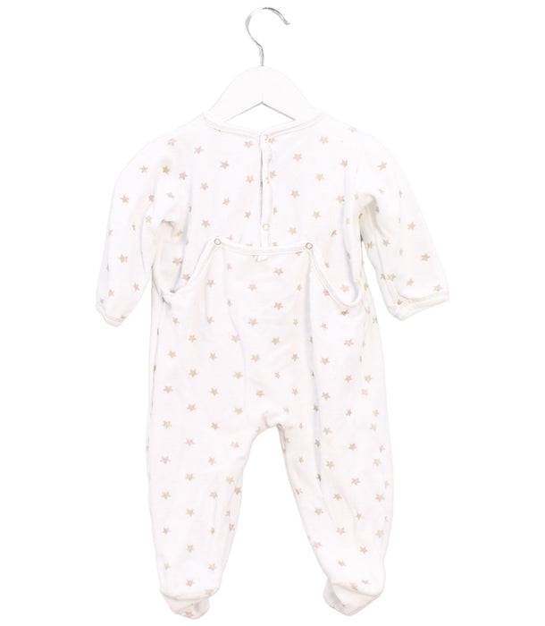 A White Long Sleeve Jumpsuits from Petit Bateau in size 6-12M for girl. (Back View)