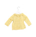 A Yellow Long Sleeve Tops from Cyrillus in size 3-6M for girl. (Back View)