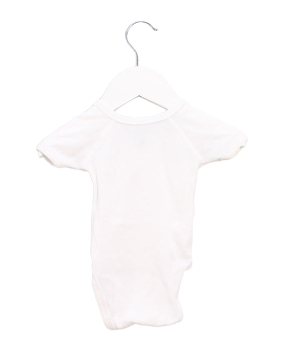 A White Short Sleeve Bodysuits from Petit Bateau in size 0-3M for boy. (Back View)