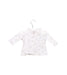 A White Long Sleeve Tops from Bonpoint in size 0-3M for girl. (Back View)