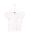 A White Short Sleeve Polos from Ralph Lauren in size 6-12M for girl. (Front View)