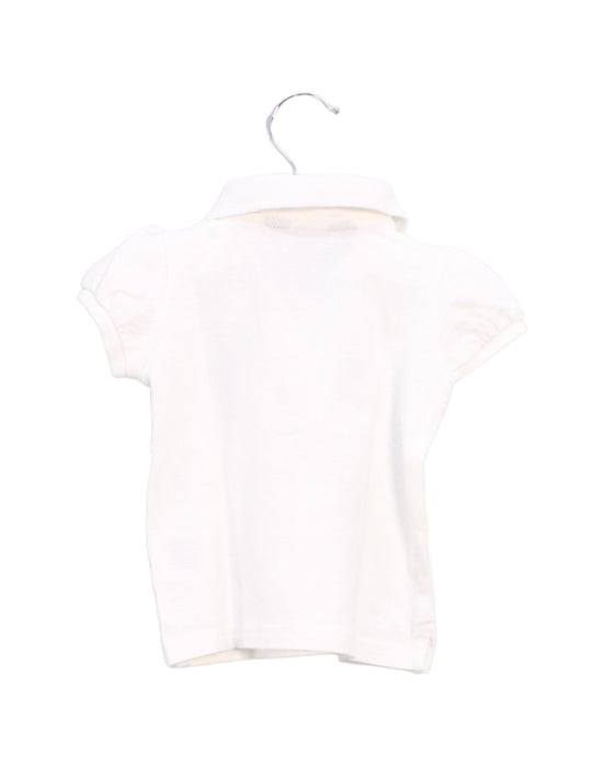 A White Short Sleeve Polos from Ralph Lauren in size 6-12M for girl. (Back View)
