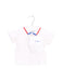 A White Short Sleeve Polos from Jacadi in size 3-6M for boy. (Front View)