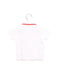 A White Short Sleeve Polos from Jacadi in size 3-6M for boy. (Back View)