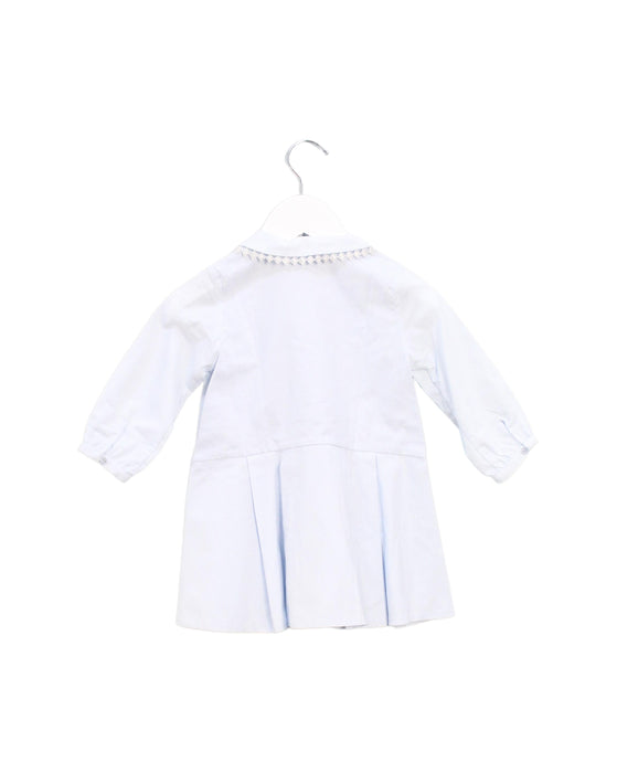 A Blue Long Sleeve Dresses from Dior in size 6-12M for girl. (Back View)