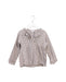 A Brown Long Sleeve Tops from Jacadi in size 6T for girl. (Front View)