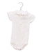 A White Short Sleeve Bodysuits from Petit Bateau in size 6-12M for boy. (Front View)