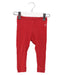 A Red Leggings from Petit Bateau in size 6-12M for girl. (Front View)