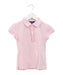 A Pink Short Sleeve Polos from Polo Ralph Lauren in size 6T for girl. (Front View)