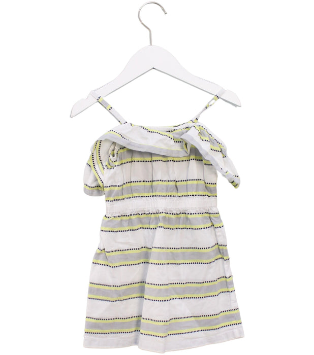 A White Sleeveless Dresses from Janie & Jack in size 3T for girl. (Back View)